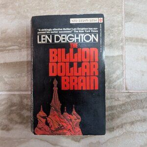 Vintage The Billion Dollar Brain Len Deighton 1973 Berkley Paperback Book